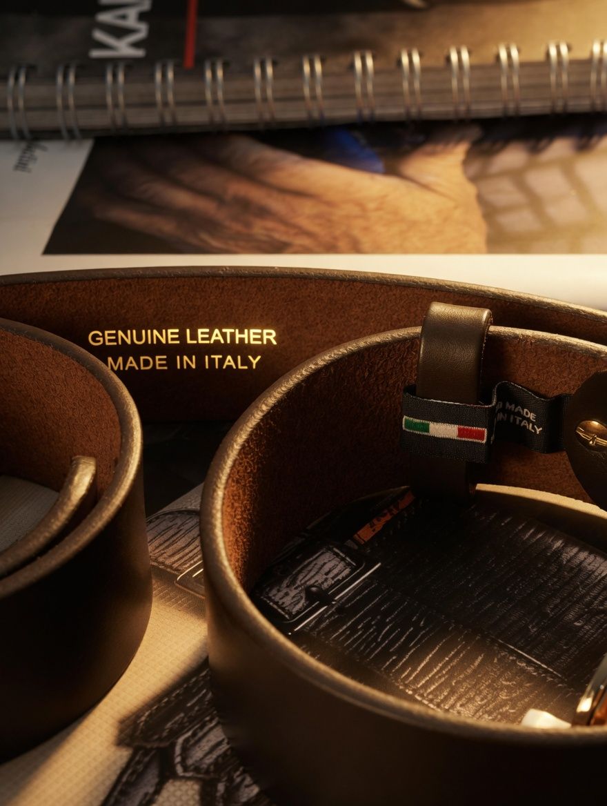 Franck La Scelta Handmade Genuine Leather Belt – Napoli, Italy 🇮🇹