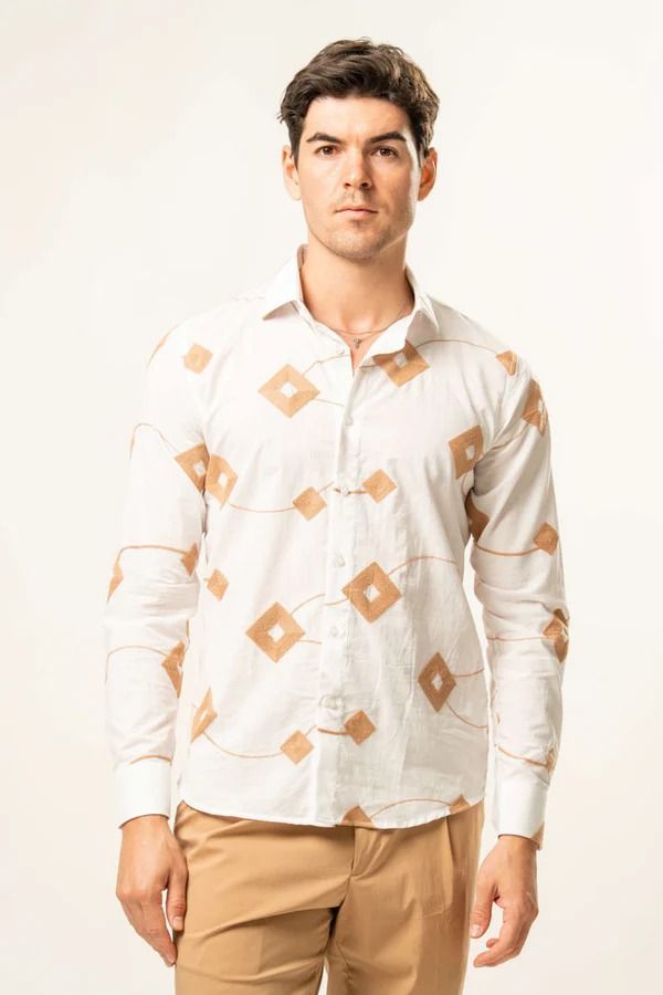 ​Franck La Scelta – Celeste Long Sleeve Shirt (Made in Italy)
