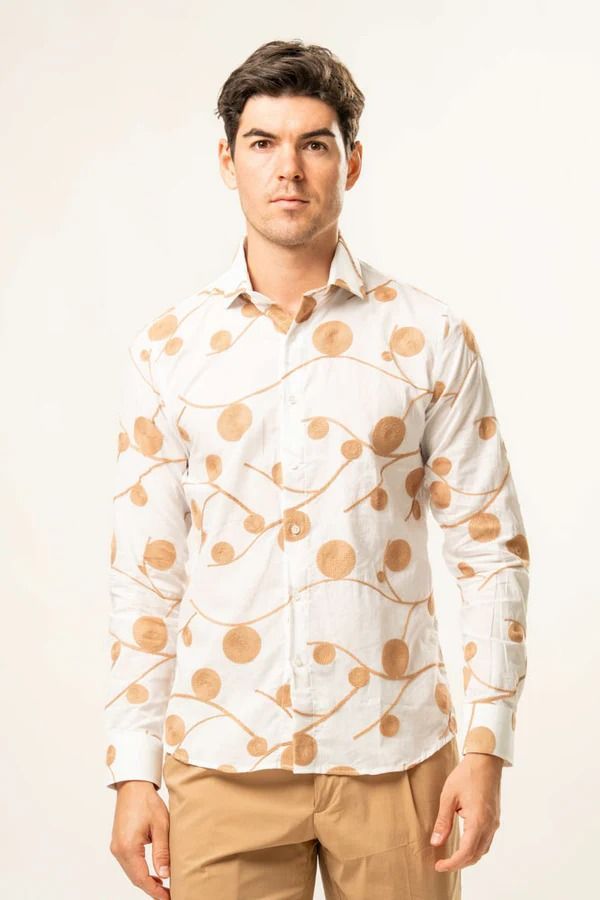 ​Franck La Scelta – Celeste Long Sleeve Shirt (Made in Italy)