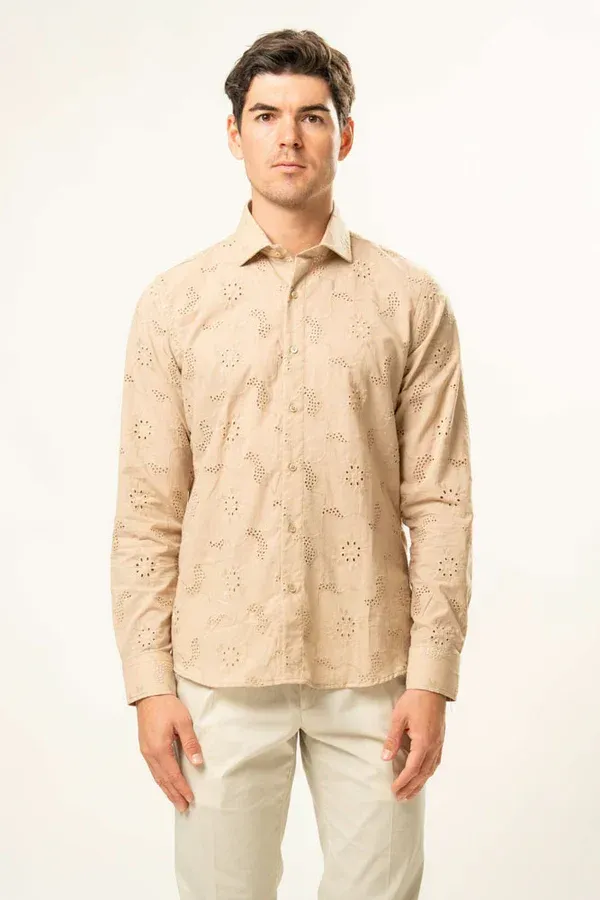 Franck La Scelta Premium Embroidered Shirt – Made in Italy