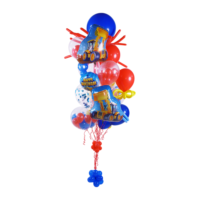 Construction Birthday Balloon Bouquet