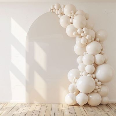 Single Panel Balloon Arch with Backdrop