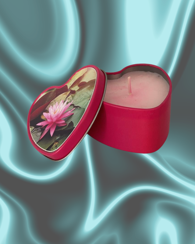 Bougie parfumée rose