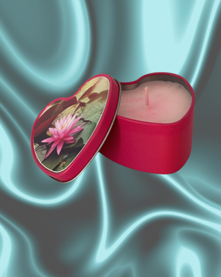 Bougie parfumée rose
