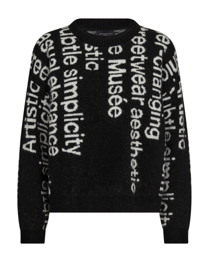 CMIBRA-PULLOVER, Size: XS/S, Colour: BLACK W. JET STREAM MELANGE, Season: AUTUMN 24
