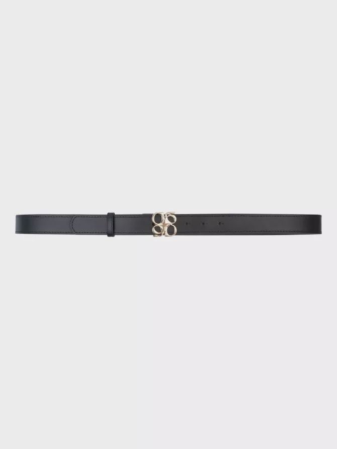 D6Motif Leather Belt Gold