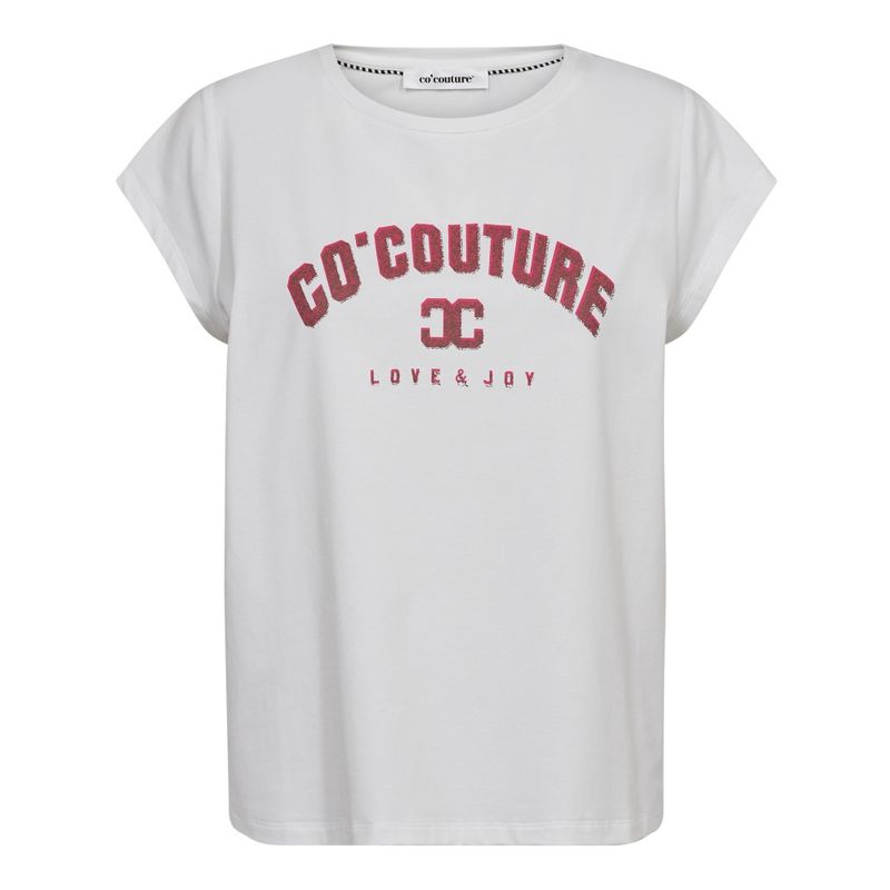 DustCC Tee White FlashyPink