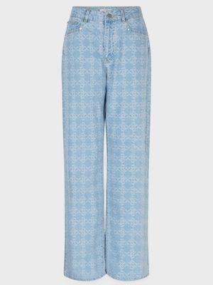 Nuit Wideleg Monogram Jeans