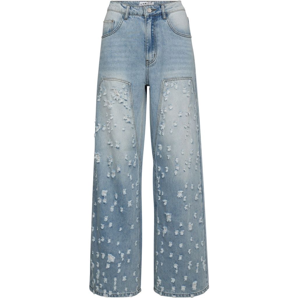 Bleach Distressed Patch Tall Jeans