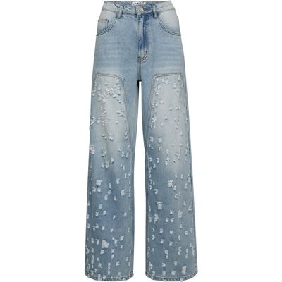 Bleach Distressed Patch Tall Jeans