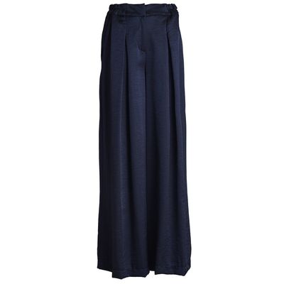 Odina Satin Pants Navy
