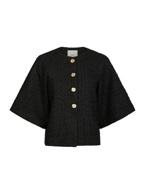 Rosella Boucle Mini Jacket Black