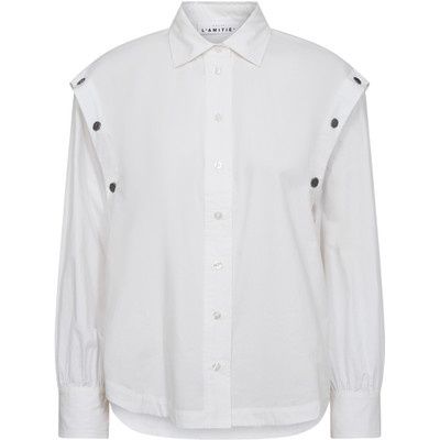 Button Sleeve Shirt White