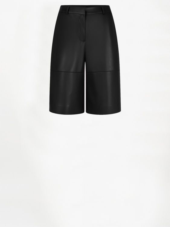 Avery Faux Leather Bermuda Black