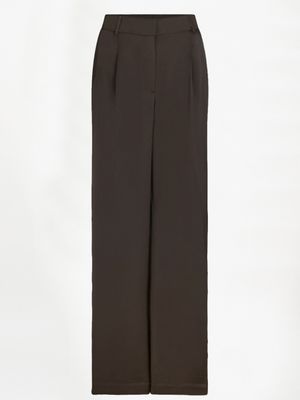 Jules Satin Pants Espresso Brown