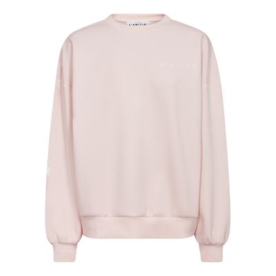 Maxi Split Logo Sweat Iced Rose