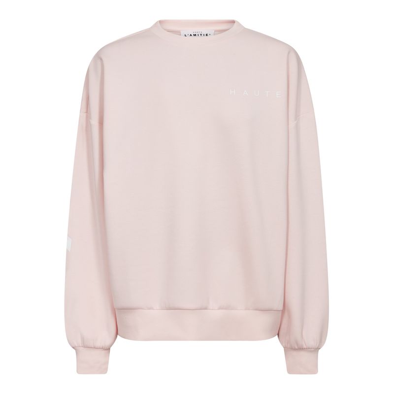 Maxi Split Logo Sweat Iced Rose