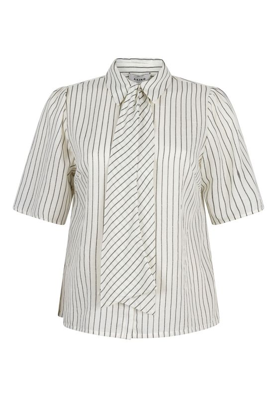 Veronne Stripe Tie Les Blancs