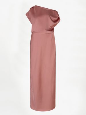 Epic Off Shoulder Dress Coral Blush