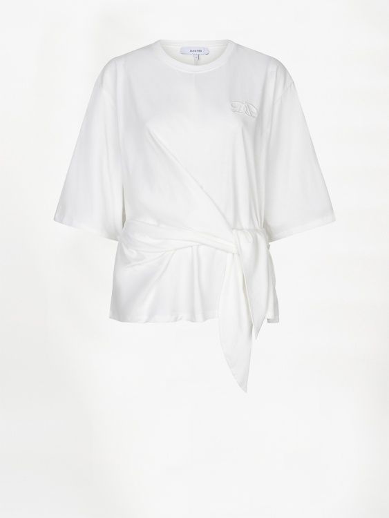 Dori Twist Tee Milk White