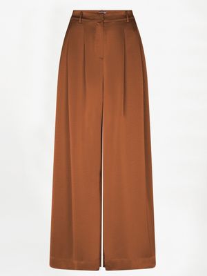 Onique Wide Leg Satin Sunset Orange