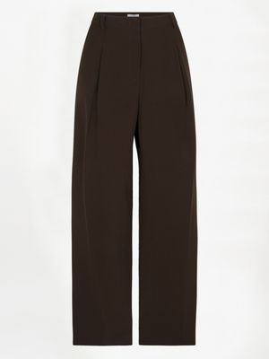 Chad Pleated Pants Expresso Brown