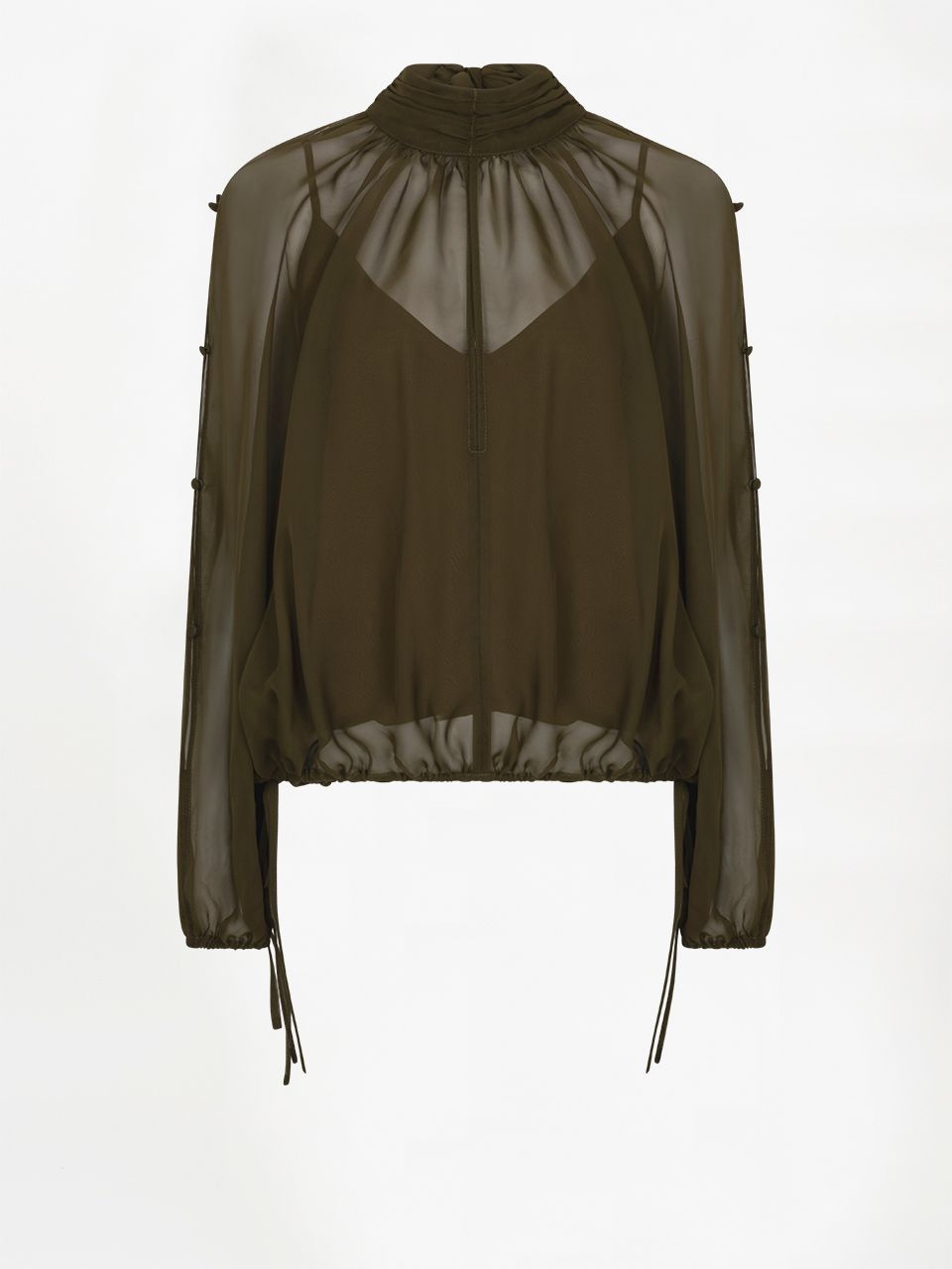 Sonia Boho Sleeve Detail Blouse Moss Olive