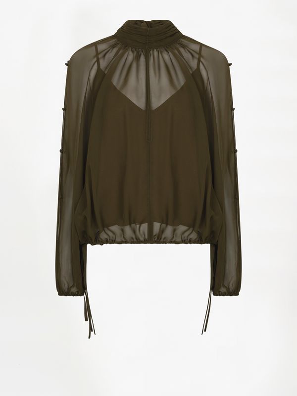 Sonia Boho Sleeve Detail Blouse Moss Olive