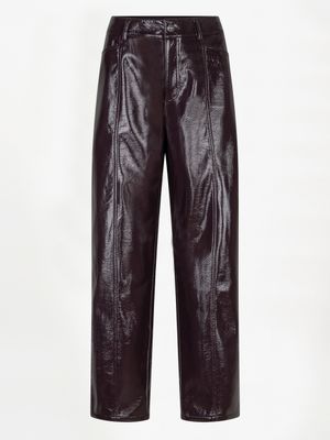 Scene Faux Leather Dark Plum