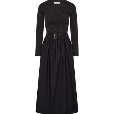 Hailey Mix Belt Dress Black