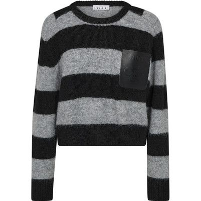 Darcia Stripe Crop Pocket Knit