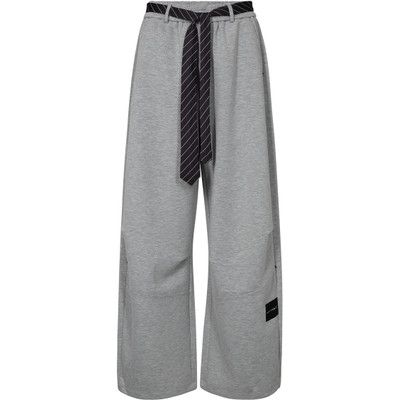 Maxi Split Tie Tall Pant Grey Melange