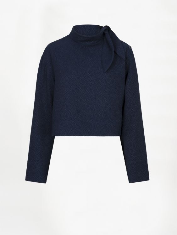 Olwen Bow Top Deep Navy