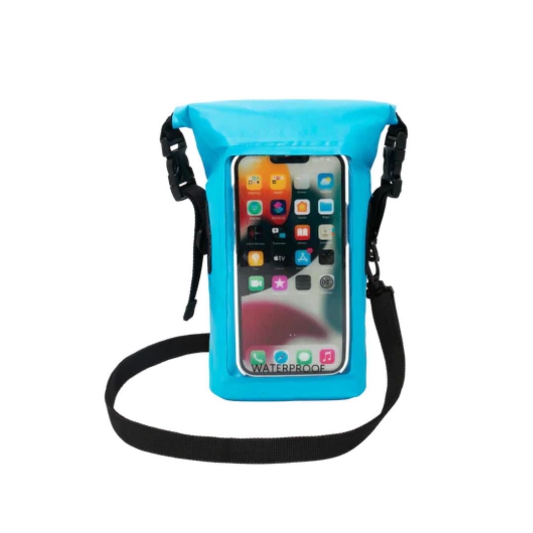 Waterproof Phone Tote, Color: Neon Blue