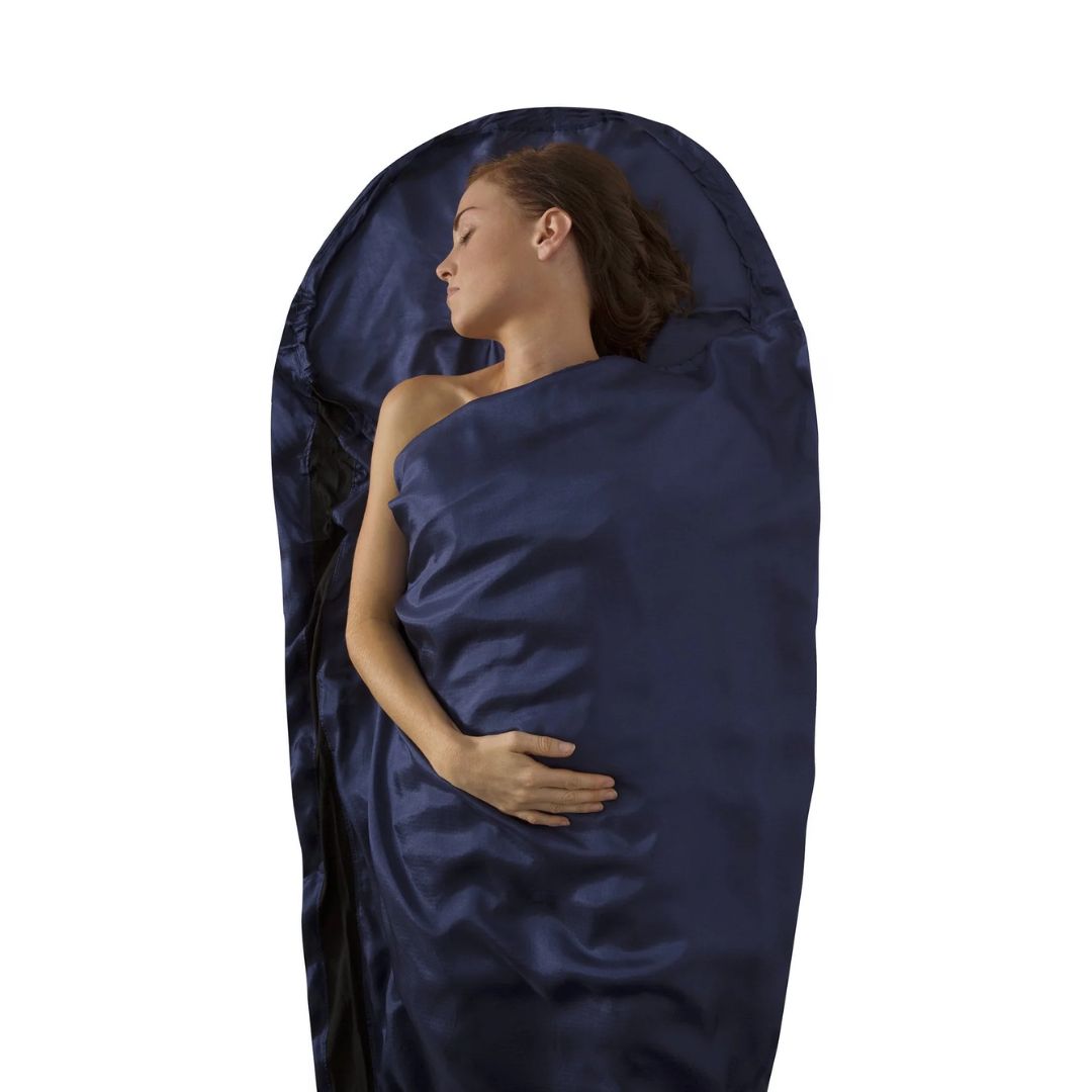 Premuim Silk Travel Liner Mummy w/ Hood