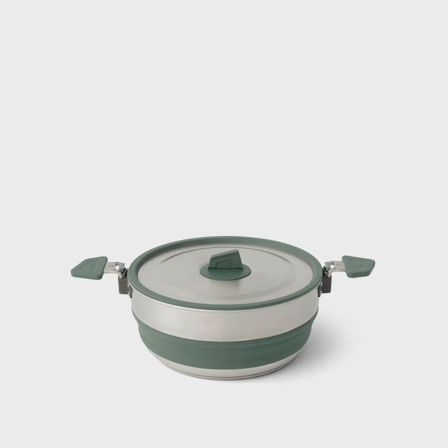Detour Stainless Steel Collapsible Pot, Size: 3 L, Color: Laurel Wreath Green