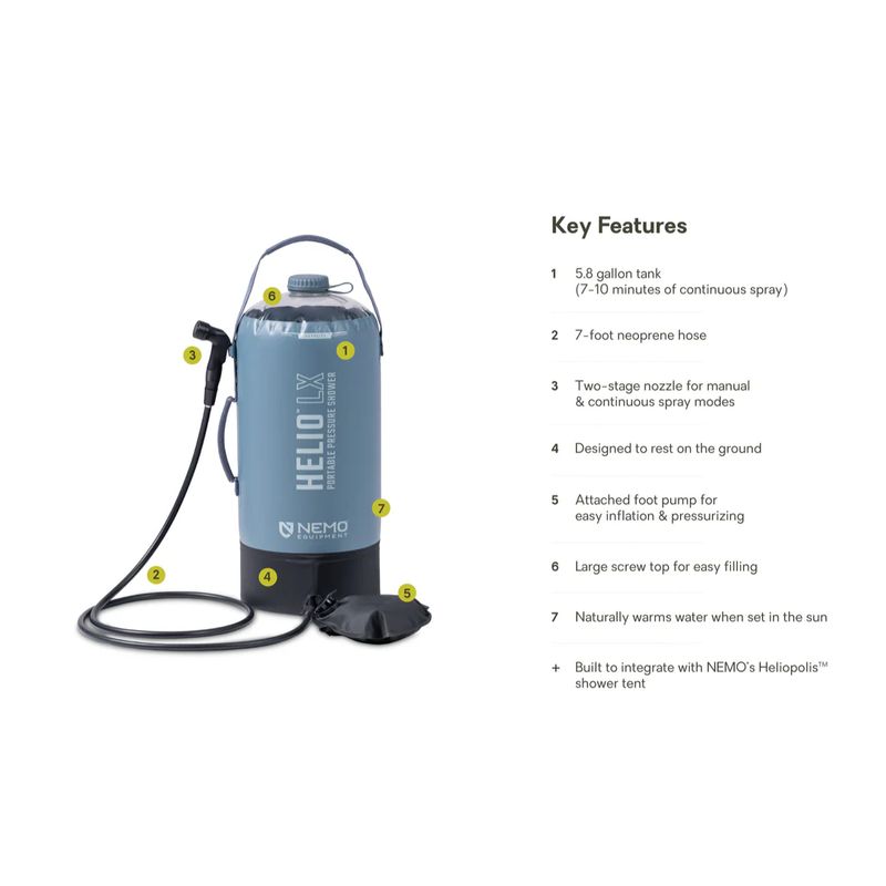 Helio LX Pressure Shower
