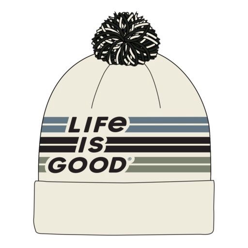 ADULT UNISEX STRIPE LIG SO CHILL BEANIE