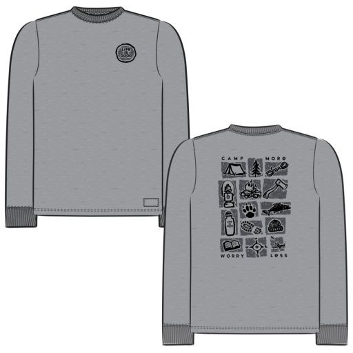 MEN'S CAMP MORE LONG SLEEVE CRUSHER TEE, Size: M