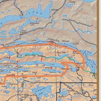 Area Map laminated