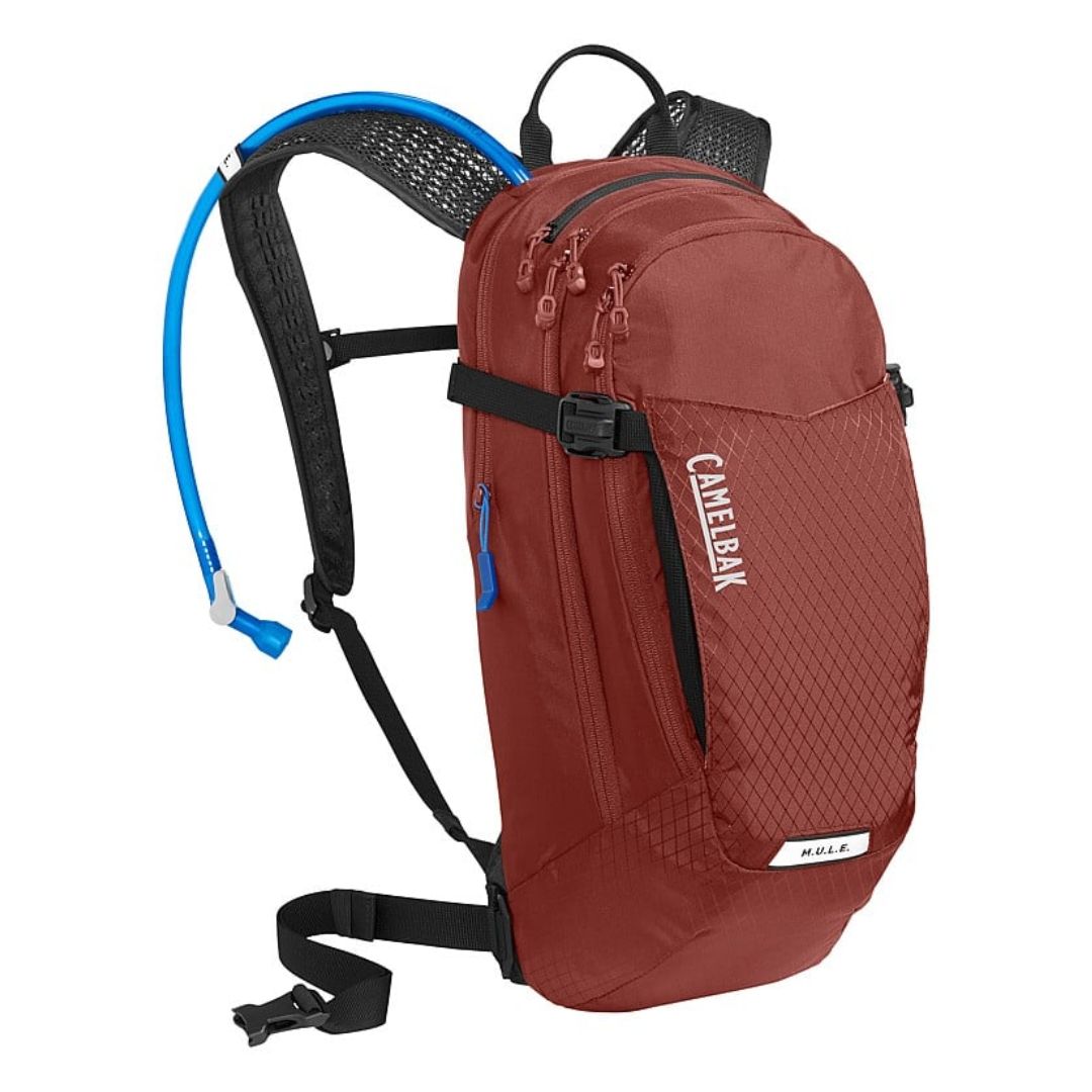 M.U.L.E 12 Hydration Pack 100 oz, Color: Fire Brick/Black