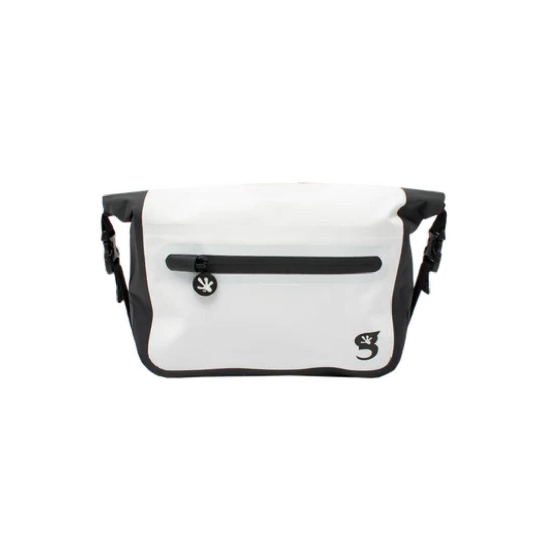 Waterproof Tarpoulin Waist Pouch, Color: White &amp; Black
