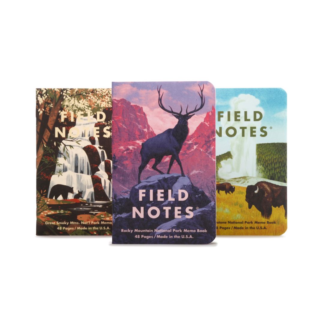 Field Notes: National Parks, Style: Rocky Mnt, Great Smoky Mnts, Yellowstone