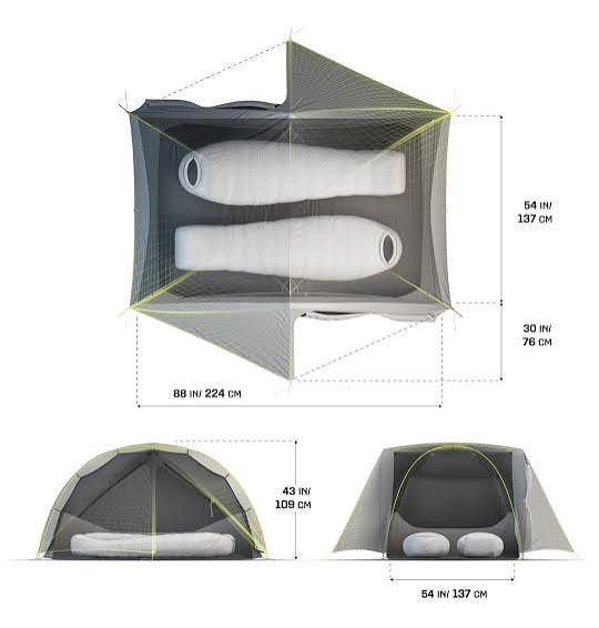Mineral King Tent, Color: Grey Ice, Size: 2 Person