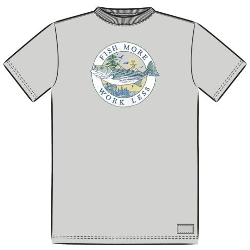 MEN'S FINELINE FISH MORE WORK LESS SHORT, Size: M