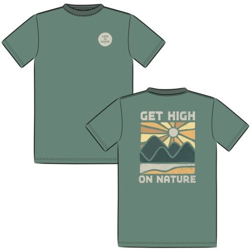 MEN'S GET HIGH ON NATURE SHORT SLEEVE CR, Size: M
