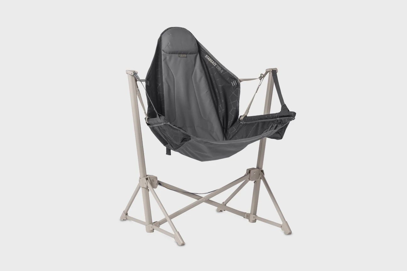 Stargaze EVO-X Folding Reclining Camp Chair, Color: Goodnight Black