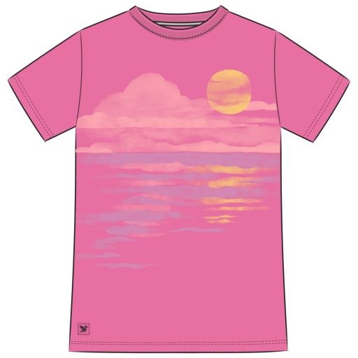 WOMEN'S SUNRISE ON THE BAY SHORT SLEEVE, Colour: Watermelon Pink, Season: 262 Spring26 D2, Size: S