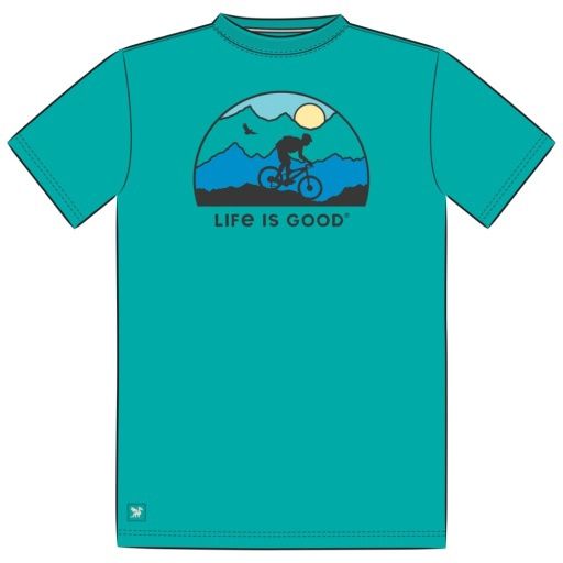 MEN'S BIKING SUNSET SHORT SLEEVE CRUSHER, Colour: Turquoise Green, Season: 261 Spring26 D1, Size: M