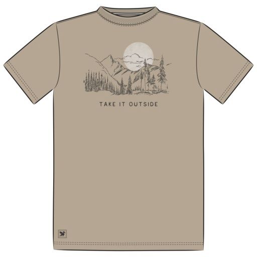 MEN'S TAKE IT OUTSIDE SUNSET SHORT SLEEV, Colour: Oat Brown, Season: 262 Spring26 D2, Size: M